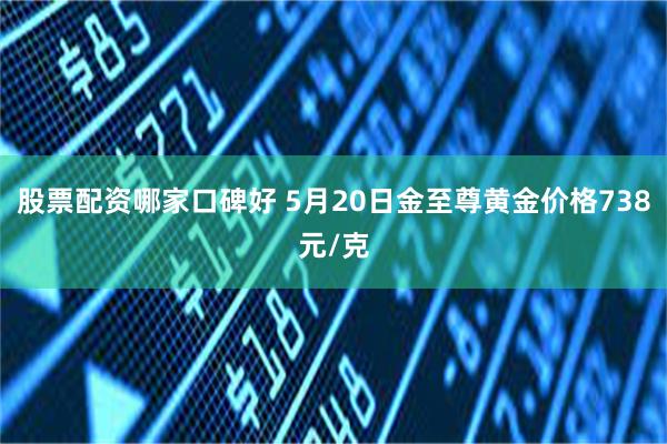 股票配资哪家口碑好 5月20日金至尊黄金价格738元/克