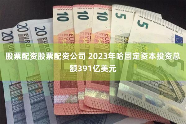 股票配资股票配资公司 2023年哈固定资本投资总额391亿美元