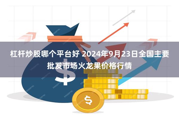 杠杆炒股哪个平台好 2024年9月23日全国主要批发市场火龙果价格行情