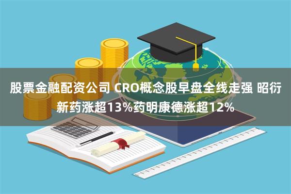 股票金融配资公司 CRO概念股早盘全线走强 昭衍新药涨超13%药明康德涨超12%