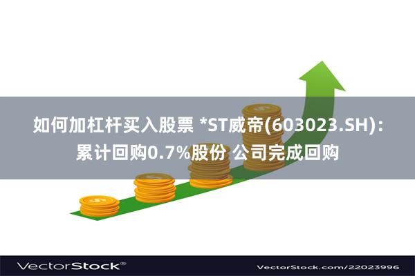 如何加杠杆买入股票 *ST威帝(603023.SH)：累计回购0.7%股份 公司完成回购