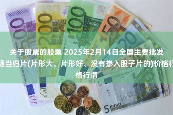 关于股票的股票 2025年2月14日全国主要批发市场当归片(片形大、片形好、没有掺入股子片的)价格行情